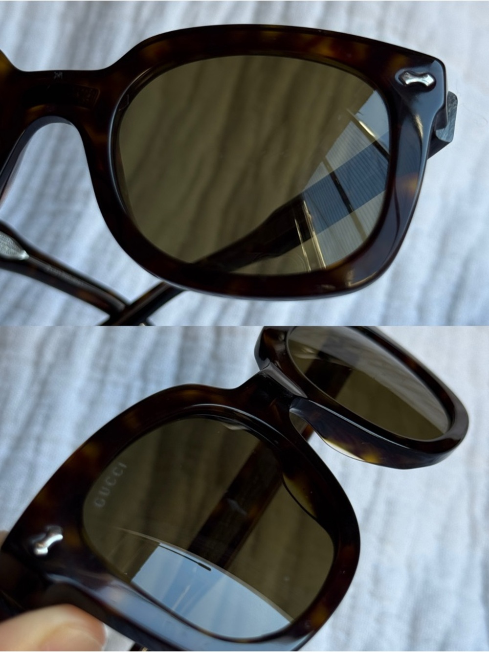 Gucci GG0181S 002 Square Sunglasses – Black/Brown Tortoise - Picture 4 of 8